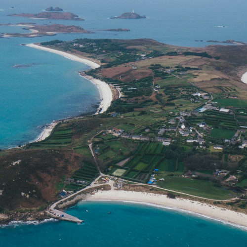 St Martins from the air